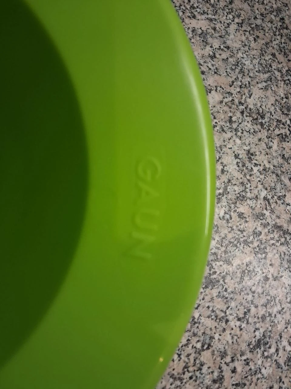 Groen eetbak merk gaun 25cm hoog